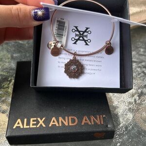 Mother Of Bride Alex and Ani Copper Charm Bracelet